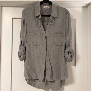 Bella Dahl Gray Button Down